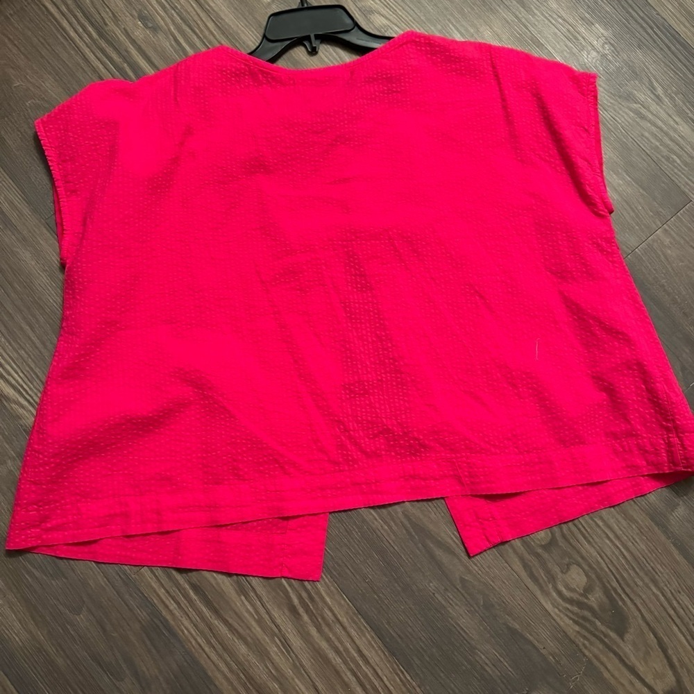 Bryn Walker made in USA 100% Size S Pink boxy button - Picture 3 of 4